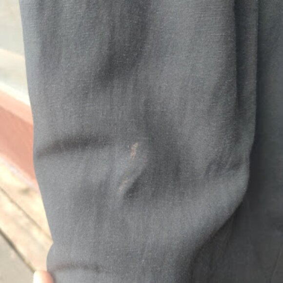 OOHLALA | Wide Leg Black Tiered Ruffle Boho Palazzo Pants Tencel Linen Blend M - Picture 12 of 14